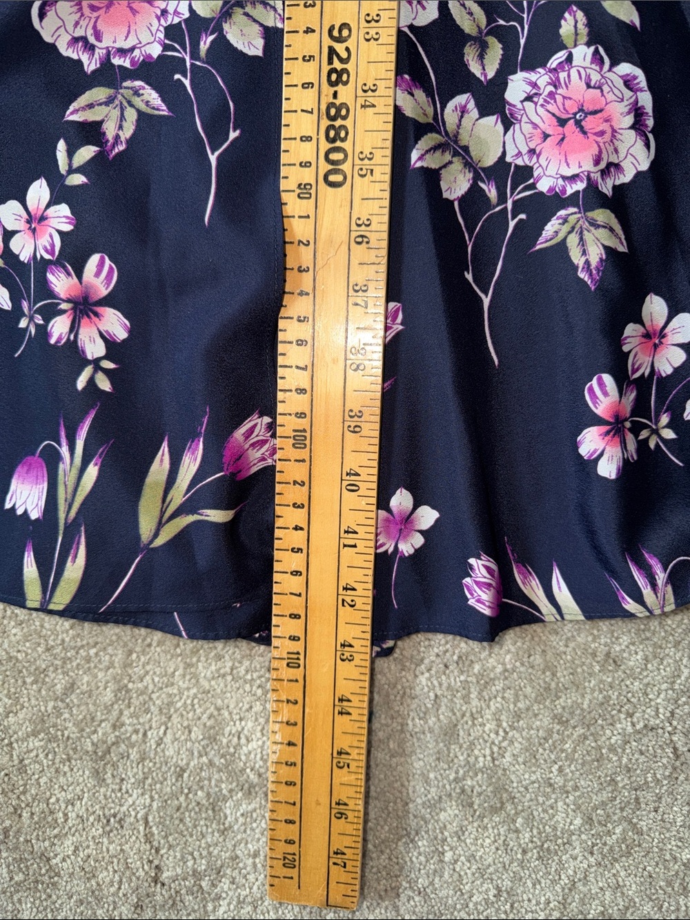 Eliza J Navy Floral Print Wrap Dress size 2 - Picture 12 of 12
